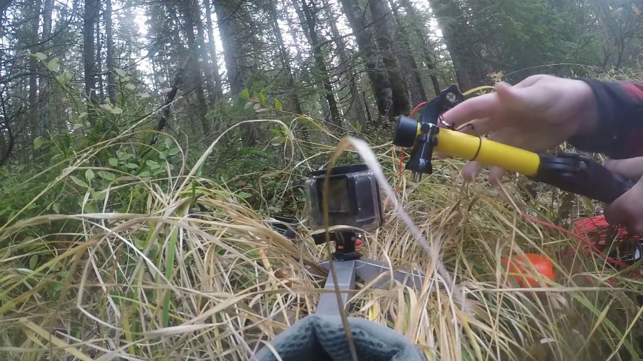 Kameran lasku veteen teleskooppi monopodilla