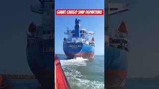 Giant Cargo Ship Departure | asd tug  Escort in Action