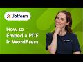 How to Embed PDF in WordPress in 2026