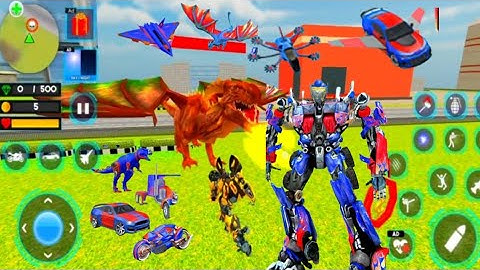 Optimus prime Multiple Transmission Jet Robot Car Game 2023 - Android Game