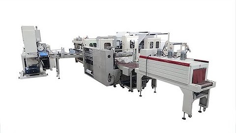 Automatic labeling maxi roll machine production line for Chile