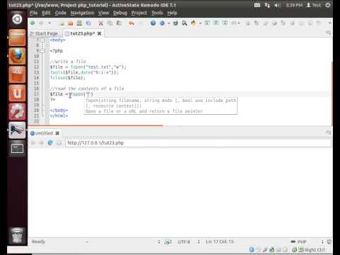 LAMP 23 - Reading and Writting text files