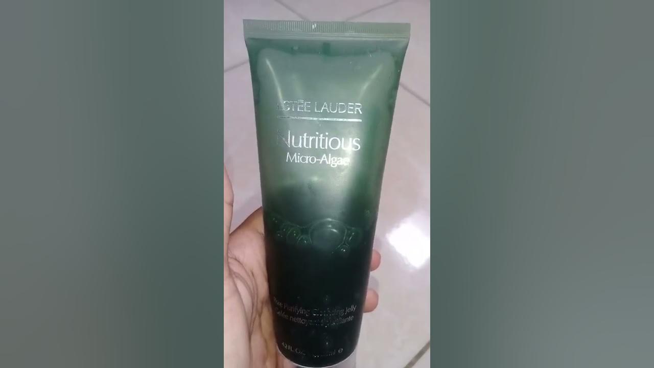 Review Estee Lauder Nutritious Micro Algae face wash YouTube