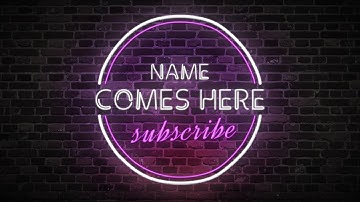 Electric NEON YouTube Intro and Outro/End Screen TEMPLATES #LetUsCreateSomething