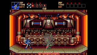 Probotector (Sega Mega Drive) - (Stage 3 - Hidden Battle Stadium | Hidden Ending)