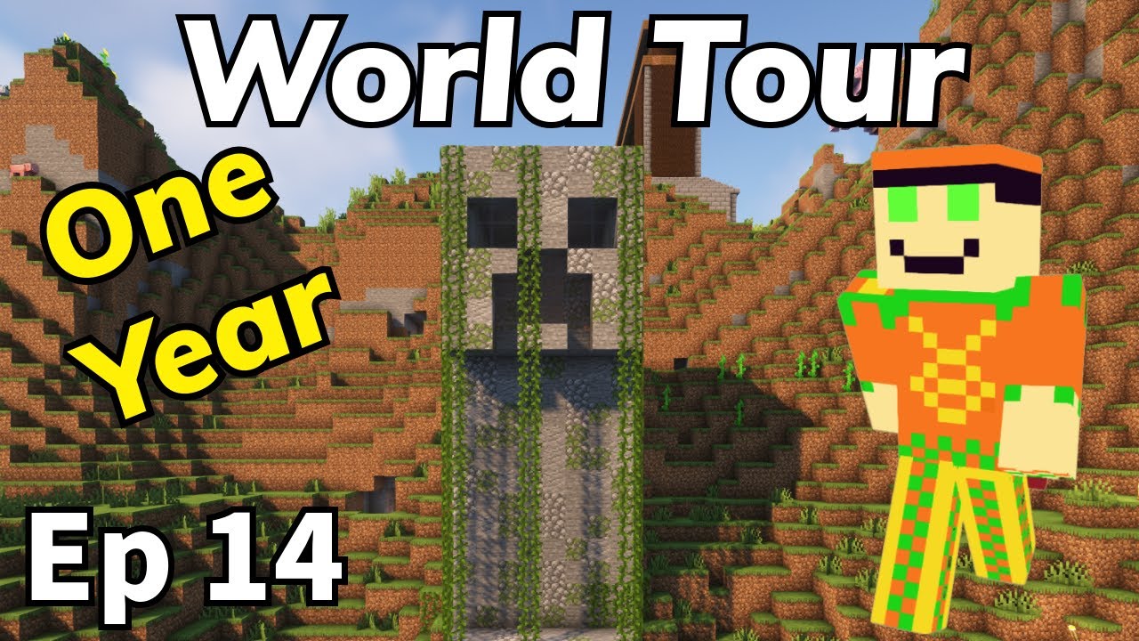 Minecraft Let's Play Episode 14 - 1 Year World Tour - YouTube