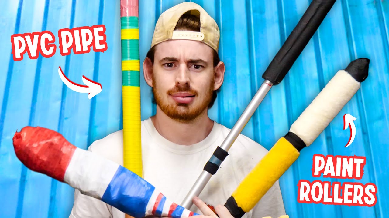 Who Can Make the Better Homemade Wiffleball Bat?