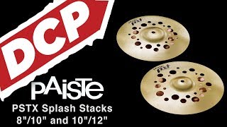 Paiste PSTX Splash Stack Cymbals 8/10 and 10/12