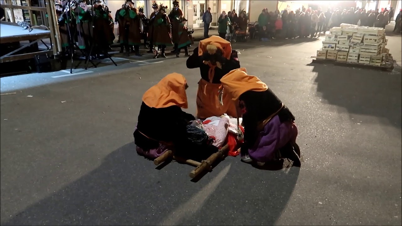 FASNET 2018 RAVENSBURG 11 von 11 FASNETSVERBRENNEN AUF DEM GESPINTSMARKT RAVENSBURG