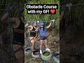 Obstacle Course with my Girlfriend! #fitness #exercise #fun #coupleshorts #couple #obstaclecourse