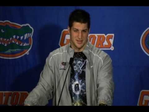 Tim Tebow Post Game Press Conference: UF vs. FSU - YouTube