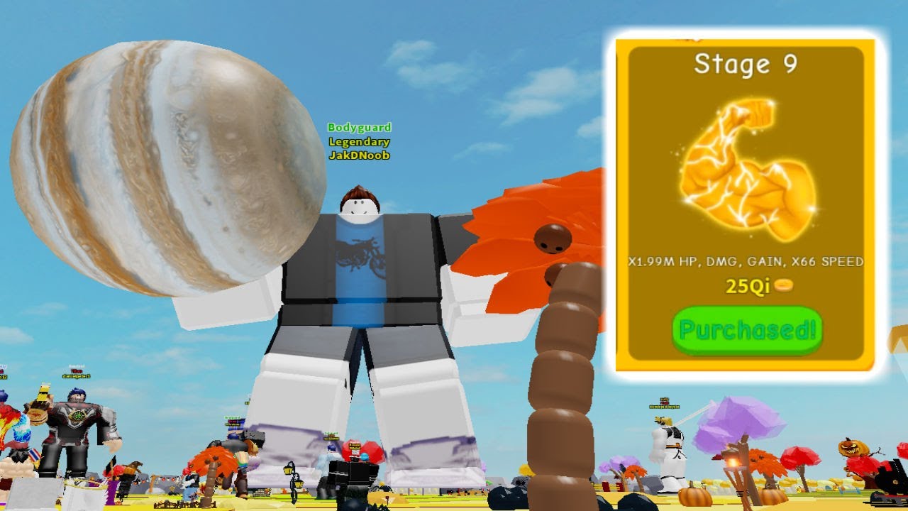 I Unlocked Jupiter The Last And Biggest Weight Stage 9 Roblox