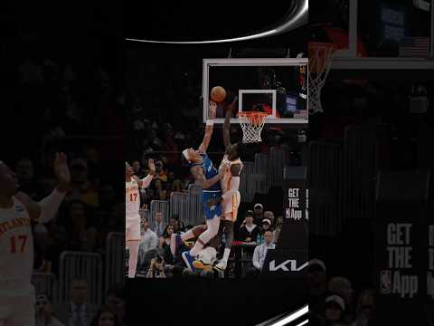 Mo was eating these dudes’ lunch at the rim 🚫🚫🚫 #mogueye #defense #hawks #nba