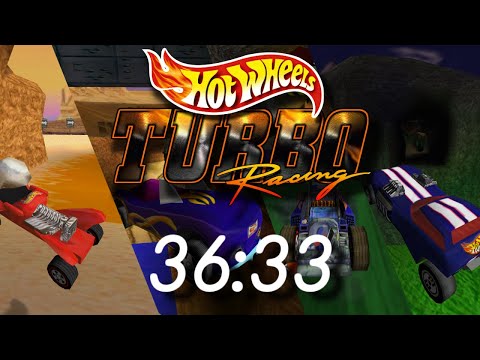 Hot Wheels: Turbo Racing Speedrun - All Cups% 36:33 [N64 EMU]