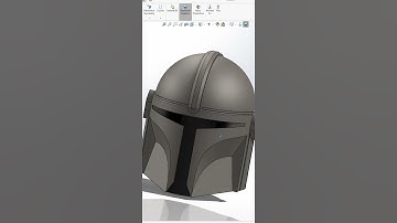 Design The Mandalorian Helmet in Solidworks #solidworks #diy  #3d #3dprinting #design #starwars
