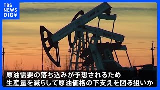 OPECプラス　日量200万バレル減産維持で合意　｜TBS NEWS DIG