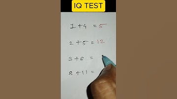 IQ TEST 🔥 | solve under 5 sec |#shorts #iqtest