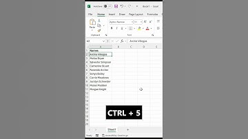 Quickest way to put a line through text in #microsoftexcel