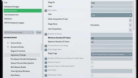 How to edit Champions League Rules fm 19
