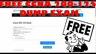 How to get free dump Cisco CCNA 200-125 Exam screenshot 1