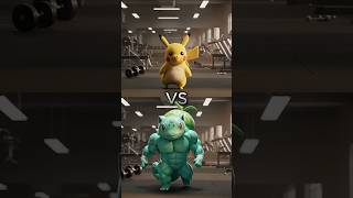 Pikachu Vs Muscular Squirtle, Muscular Charmander, Muscular Bulbasaur