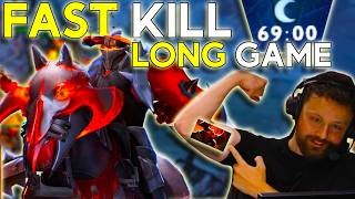 INSANE 69 MIN GAME - I break Dota 2 meta with my best hero