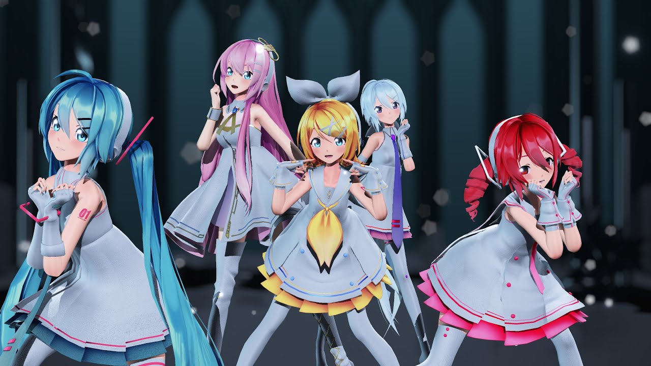 【MMD】オーバーライド【Sour式鏡音リン】【Sour式 初音ミク】【Sour式 巡音ルカ】【Sour改変式 重音テト】【Sour改変式 弱音ハク】