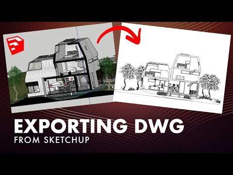 How to Export a DWG from Sketchup