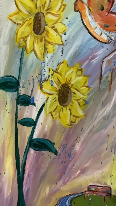 Hope and sunflower #art #artist #shorts #shortvideo