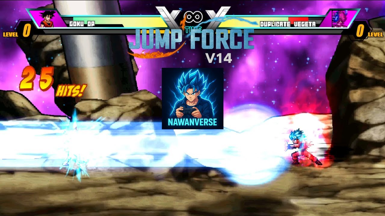 Jump Force Mugen V14 - Anime Battle Terheboh!! 🔥 Goku OP VS Duplicate Vegeta - Siapa Paling Kuat!?