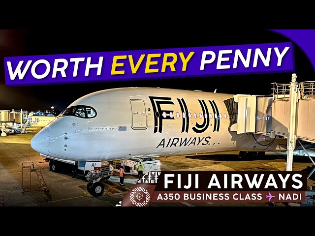 FIJI AIRWAYS A350 BUSINESS CLASS 🇦🇺⇢🇫🇯【4K Trip Report Sydney to Nadi】Fabulous Airline! class=