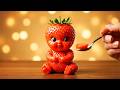 Cute or Creepy? Fruit Babies Eating Real Fruit👶 Oddly Satisfying ASMR #aiasrm