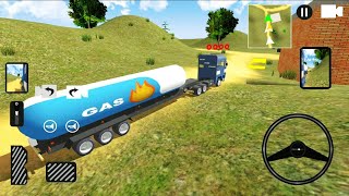 Indian Tata Truck Full Loaded Gas Tank & Double Container Transport - Android Gameplay #3 screenshot 5