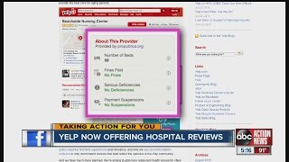 Yelp now offers medical facility reviews