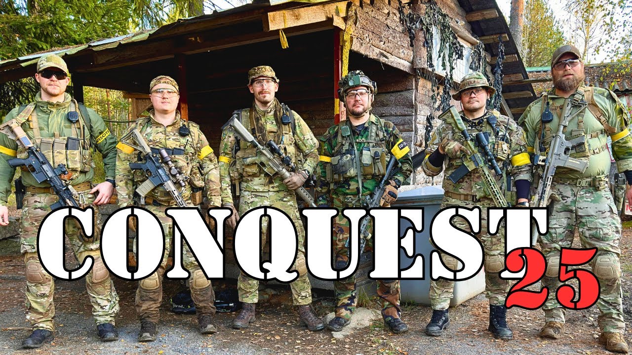 300 Player Airsoft Skirmish Gameplay | Conquest 25