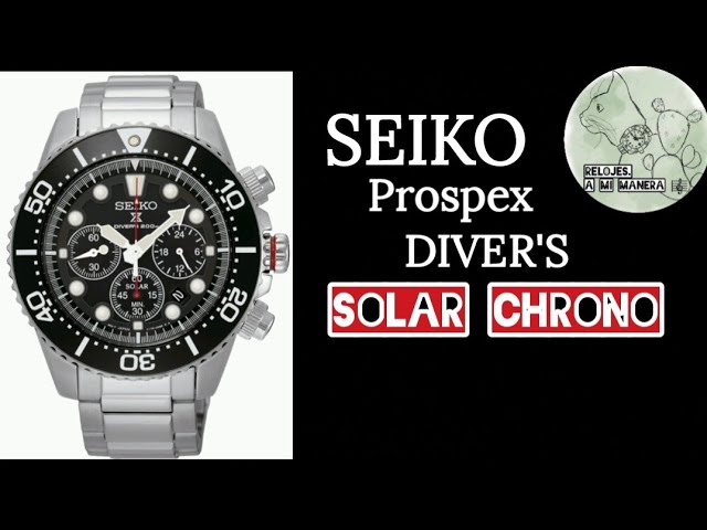 SEIKO Prospex DIVER'S Solar CHRONO son of an unknown father