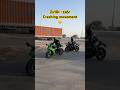 😱😱 Ninja Zx10r ~ Ninja Zx6r Crashing movement 🔥🔥 #shorts #zx10r #zx6r #kawasaki #superbike