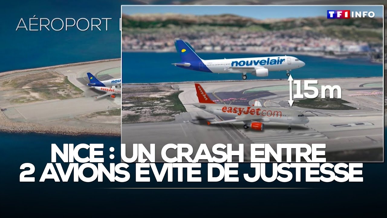 Aéroport de Nice : un crash entre deux avions évité de justesse｜TF1 INFO