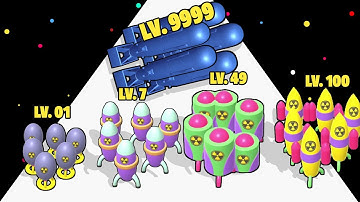 Bomb Wave - Level Up Bomb Max Level ASMR Gameplay #asmrgameplay #satisfyingasmr #levelup