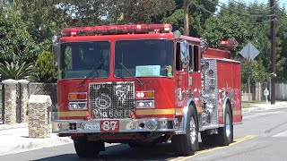 LACoFD Engine 87 Responding Code 3