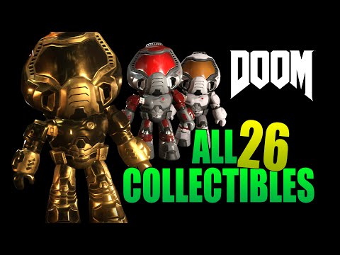 Видео: Doom - Расположение модели Doomguy: где найти все 26 фигурок