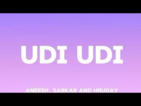 Udi Udi ( lyrics ) Aneesh , Sarkar and Hruday  || THE BEST VIBEZ LYRICS VIDEO ||
