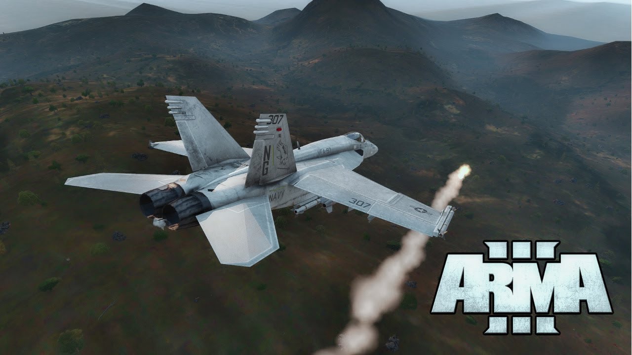ArmA 3 Jet Gameplay - F/A-18E Super Hornet DEAD Strike - YouTube