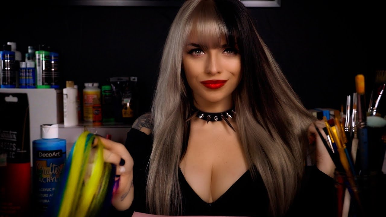 The Flirty Goth Girl At The Back Of The Class Is Obsessed With YOU - Playing With Your Hair | ASMR