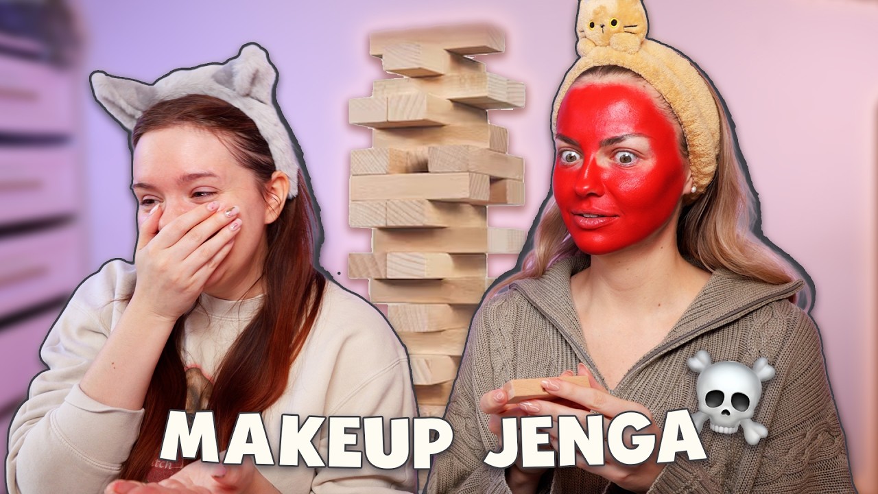 Die HÄRTESTE Makeup Challenge der Welt... wir spielen MAKEUP JENGA! ☠️