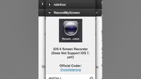 How to get screen recorder (IOS 6 ONLY)