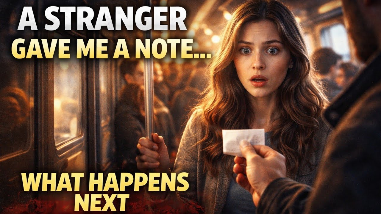 A Stranger gave me a note... What happens next shocked me😱😱 - YouTube