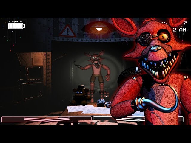 Withered Golden Foxy in FNaF 2! +Jumpscare (Mod) 