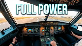 Airbus A320 CFM Full Power Takeoff | Real Cockpit Pilot POV