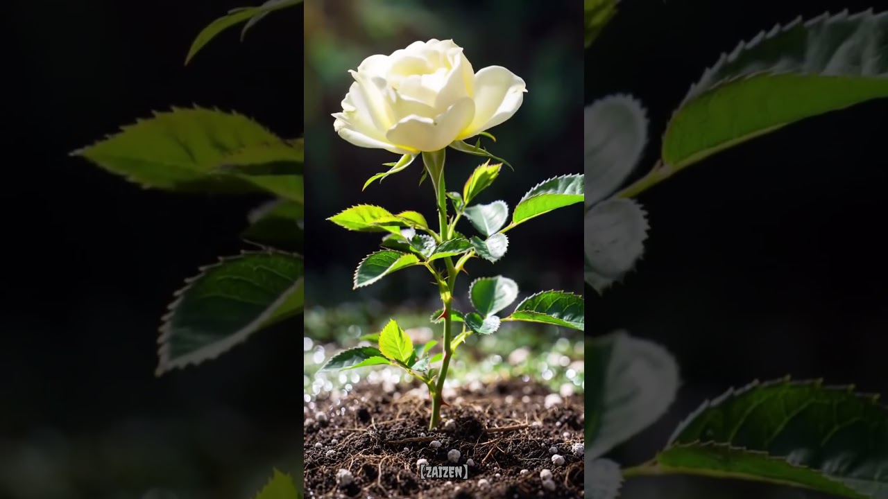 Timelapse White Rose Bloom ✨ | 4K Ultra HD